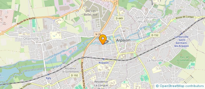 localisation de l'entreprise ELEGANCE TRANSPORT à ARPAJON
