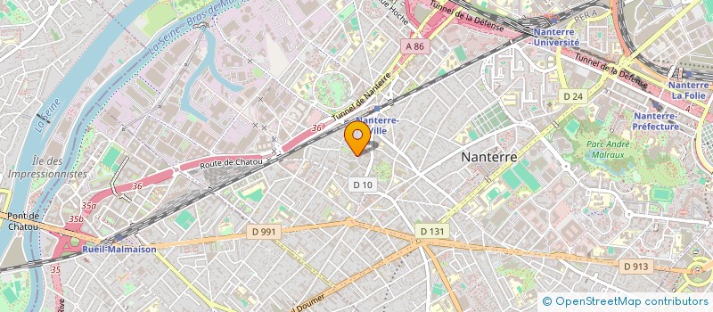 localisation de l'entreprise ELEGANCE TRANSPORT  NANTERRE