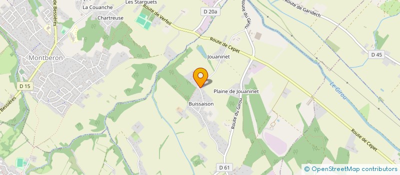 localisation de l'entreprise ELEGANCES  LAPEYROUSE-FOSSAT