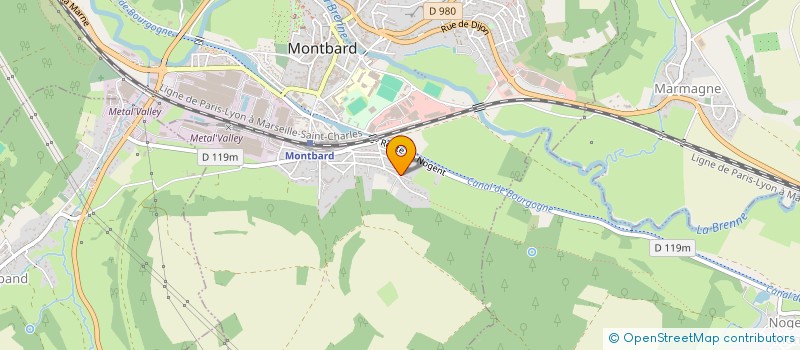 localisation de l'entreprise ELEGANCIA  MONTBARD