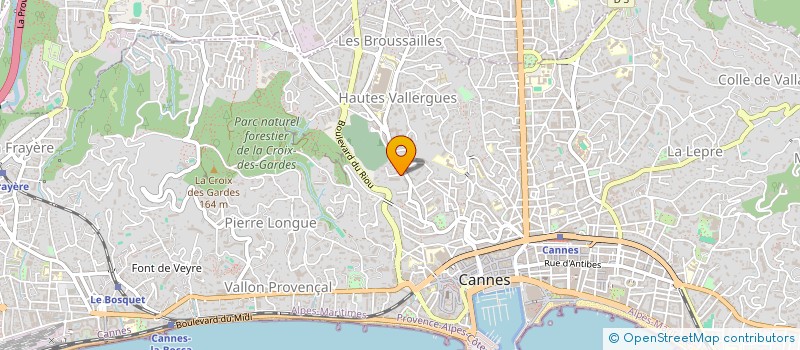 localisation de l'entreprise ELEGANCIA DECO à CANNES