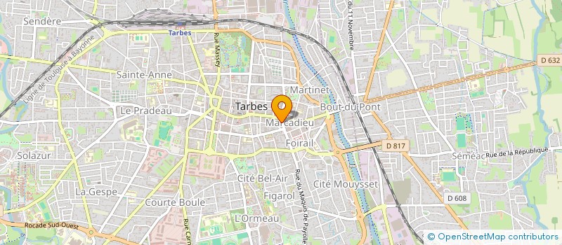 localisation de l'entreprise ELEGANT BARBER  TARBES