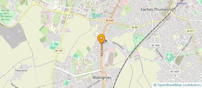 localisation de l'entreprise ELEGANTE à WATTIGNIES