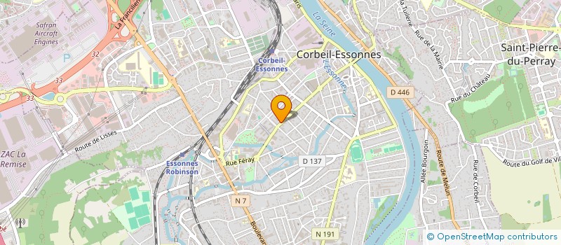 localisation de l'entreprise ELEGANTE à CORBEIL-ESSONNES