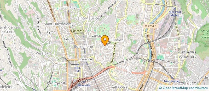 localisation de l'entreprise ELEGIA à NICE