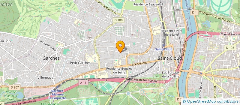 localisation de l'entreprise ELEGUI à SAINT-CLOUD