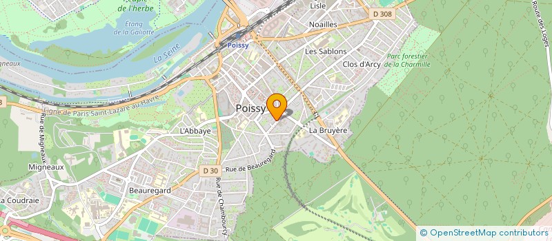 localisation de l'entreprise ELEGYA CONSULTING  POISSY