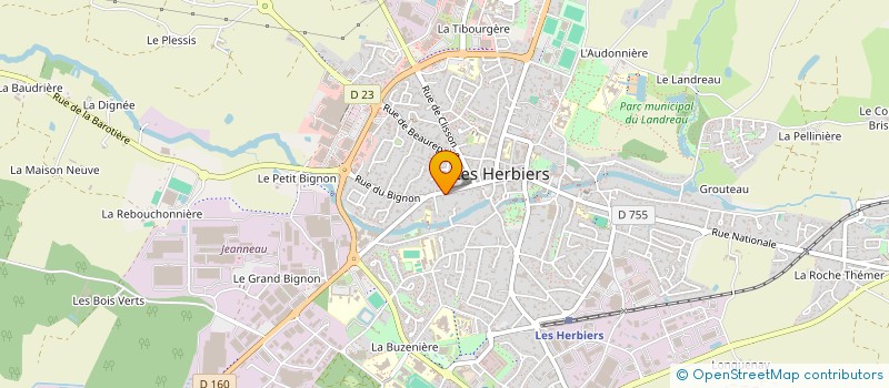 localisation de l'entreprise ELEINE à LES HERBIERS