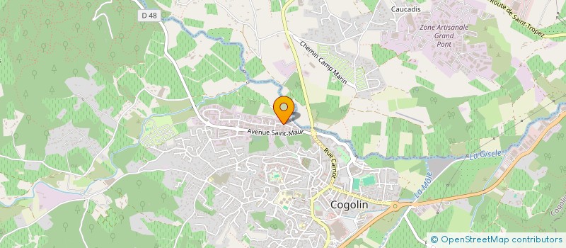 localisation de l'entreprise ELEIS  COGOLIN