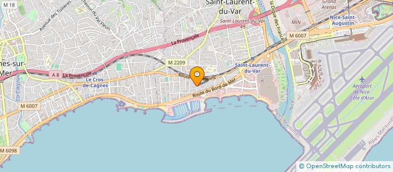 localisation de l'entreprise ELEIS AMENAGEMENT à SAINT-LAURENT-DU-VAR