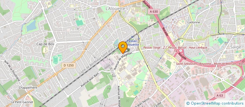 localisation de l'entreprise ELEK BORDEAUX à PESSAC