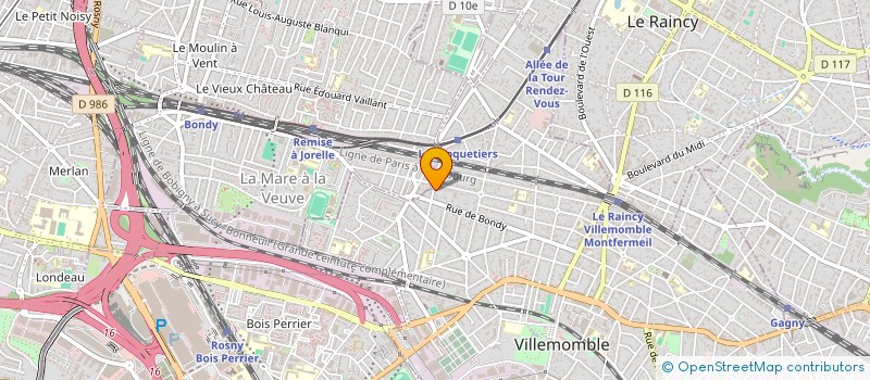 localisation de l'entreprise ELEK GENERALE à VILLEMOMBLE
