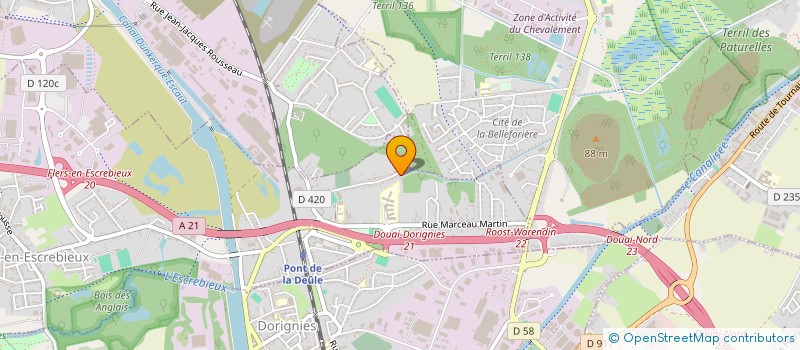 localisation de l'entreprise ELEK@M  FLERS-EN-ESCREBIEUX