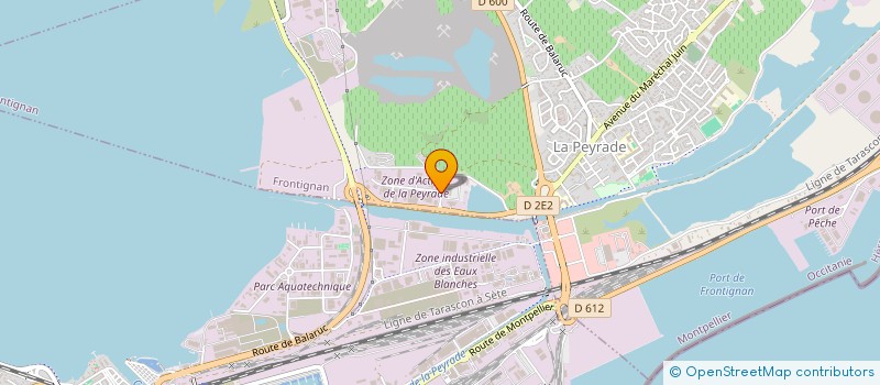 localisation de l'entreprise ELEKA à FRONTIGNAN