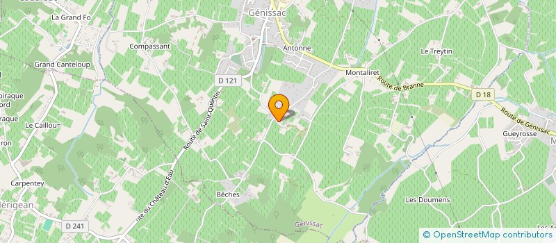 localisation de l'entreprise ELEKTRA VTC  GENISSAC