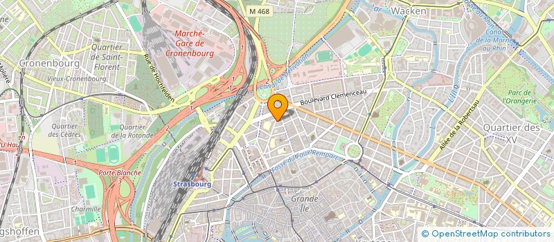 localisation de l'entreprise ELEKTRAMUSIC ALSACE à STRASBOURG