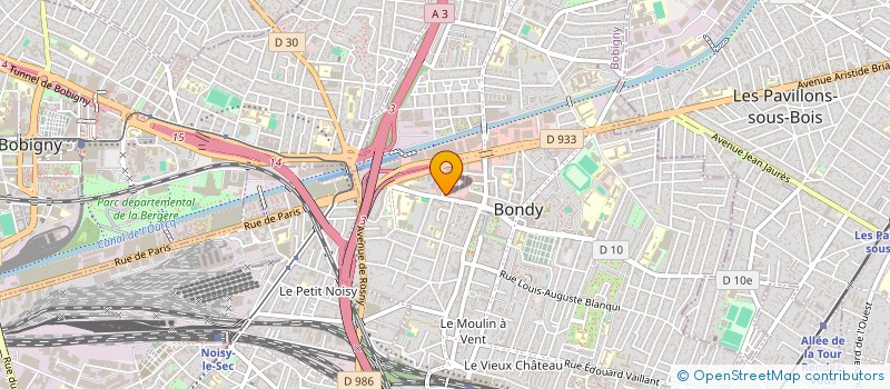 localisation de l'entreprise ELEKTRO DISKUNT à BONDY