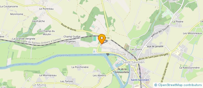 localisation de l'entreprise ELEKTROGENE  SAINT-SAVINIEN