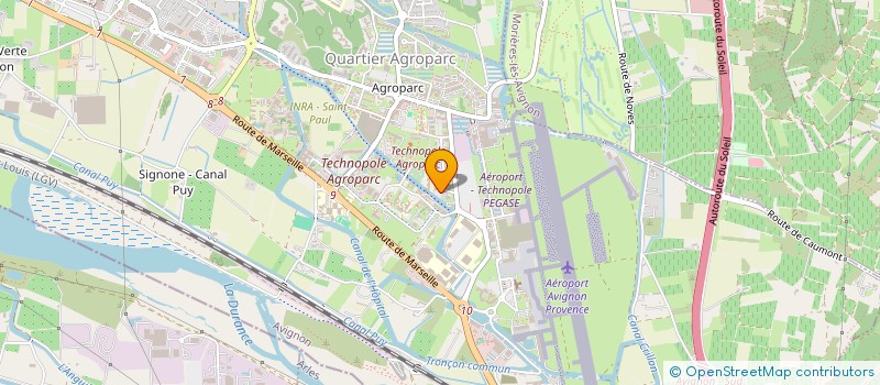 localisation de l'entreprise ELEKTRON  AVIGNON