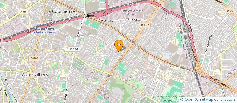 localisation de l'entreprise ELELE à LA COURNEUVE