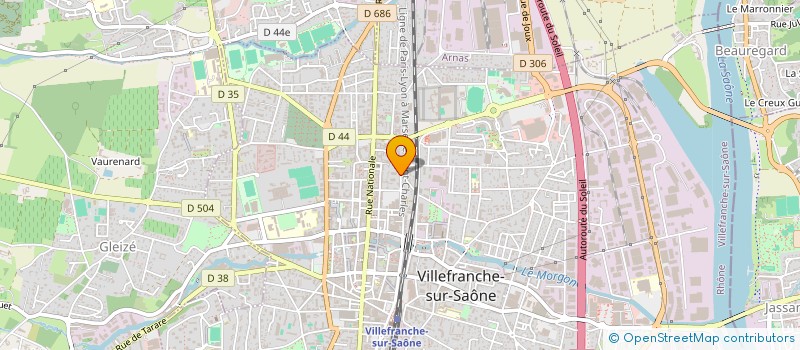 localisation de l'entreprise ELELE IMMOBILIER  VILLEFRANCHE-SUR-SAONE