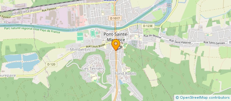 localisation de l'entreprise ELELINE  PONT-SAINTE-MAXENCE
