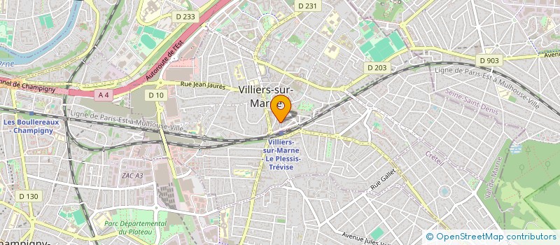 localisation de l'entreprise ELEM  VILLIERS-SUR-MARNE