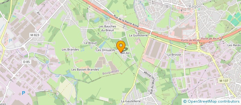 localisation de l'entreprise ELEM à BOUGUENAIS