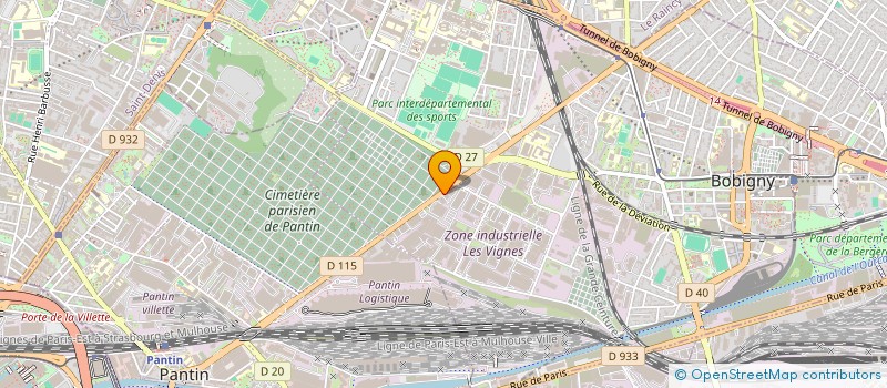 localisation de l'entreprise ELEM à BOBIGNY