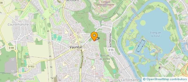 localisation de l'entreprise ELEM INGENIERIE  VAUREAL