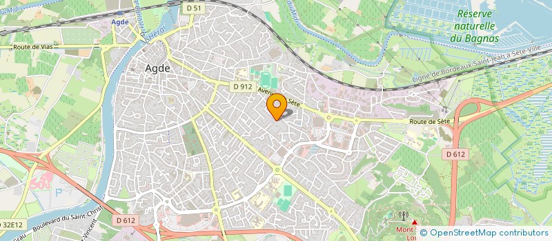 localisation de l'entreprise ELEM REP  AGDE