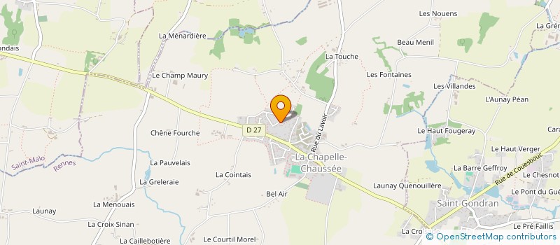 localisation de l'entreprise ELEMA PARTNERS  LA CHAPELLE-CHAUSSEE