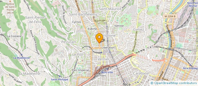 localisation de l'entreprise ELEMAT  NICE