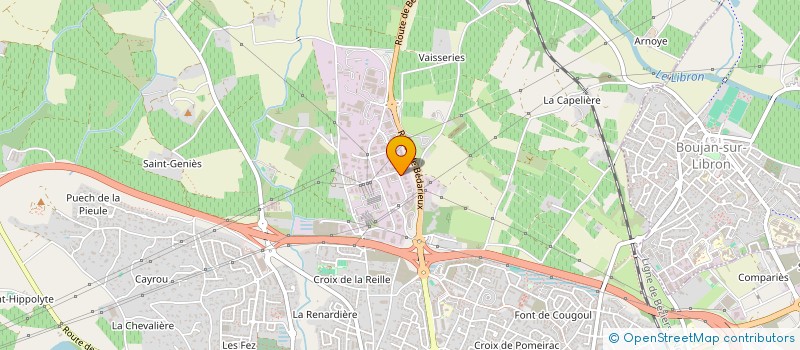 localisation de l'entreprise ELEMENT AD HOC à BEZIERS