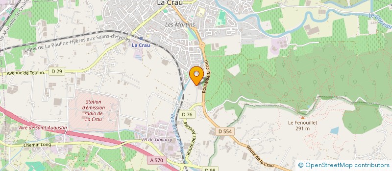 localisation de l'entreprise ELEMENT MOBILIER à LA CRAU