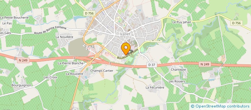 localisation de l'entreprise ELEMENT PIERRES à LE PALLET