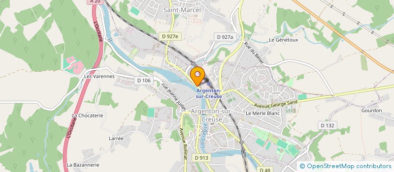 localisation de l'entreprise ELEMENT STUDIO à ARGENTON-SUR-CREUSE