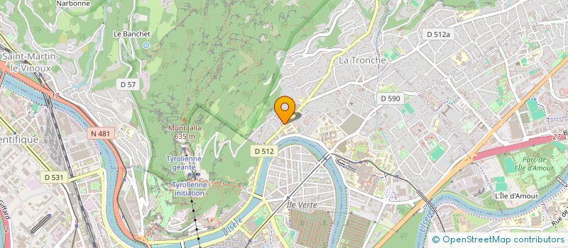 localisation de l'entreprise ELEMENT TERRE  LA TRONCHE