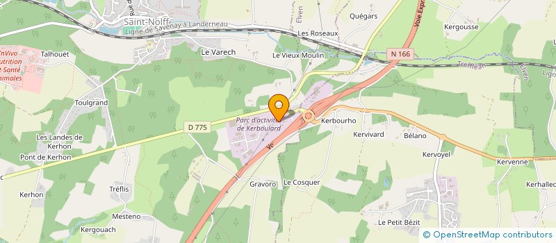 localisation de l'entreprise ELEMENTA à SAINT-NOLFF