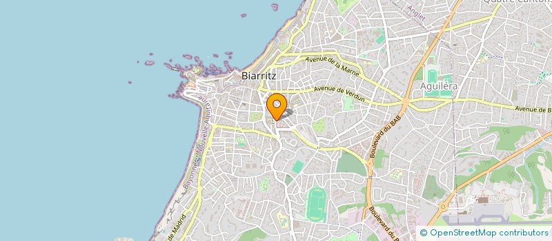 localisation de l'entreprise ELEMENTAIRES  BIARRITZ