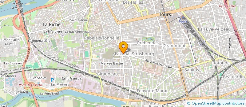 localisation de l'entreprise ELEMENTARIES ESPORT CLUB à TOURS