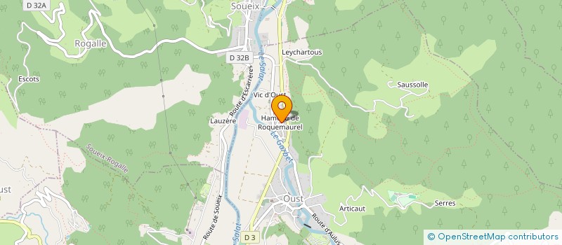 localisation de l'entreprise ELEN à OUST