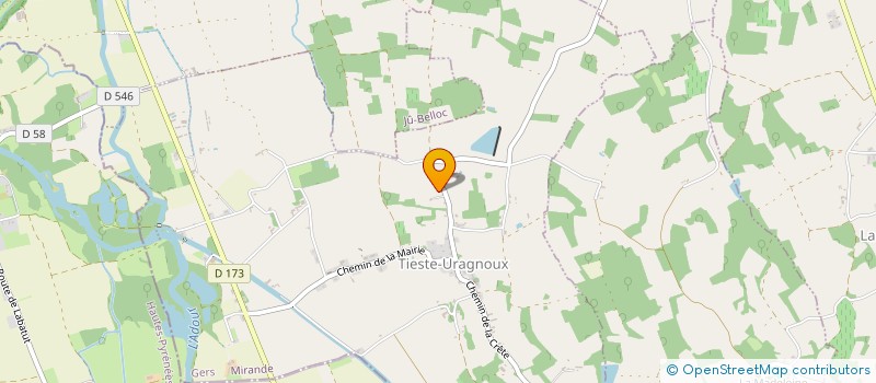 localisation de l'entreprise ELENA  LASSERRADE