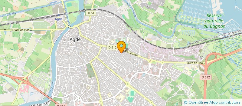 localisation de l'entreprise ELENA  AGDE