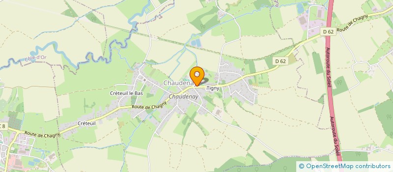 localisation de l'entreprise ELENA à CHAUDENAY