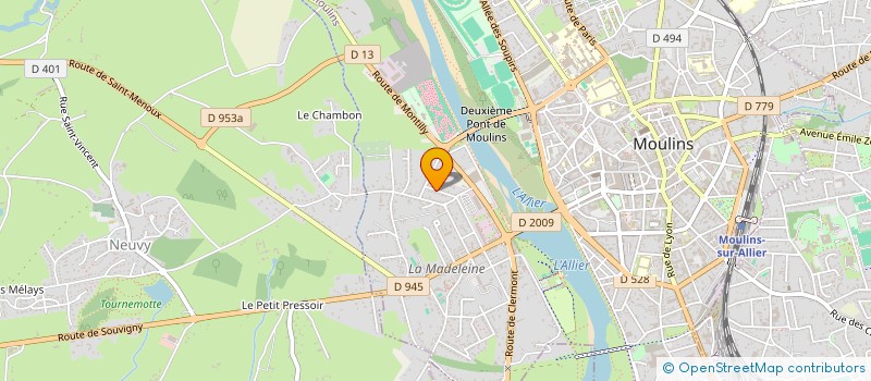 localisation de l'entreprise ELENA à MOULINS