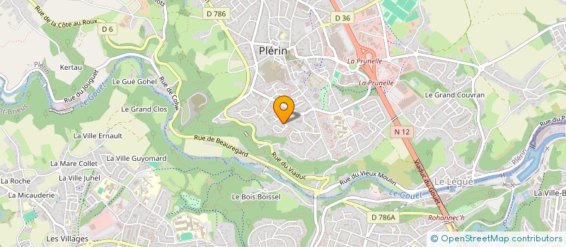 localisation de l'entreprise ELENA  PLERIN