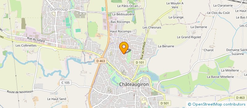 localisation de l'entreprise ELENA  CHATEAUGIRON