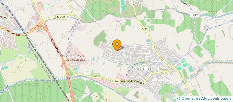 localisation de l'entreprise ELENA  SALEILLES