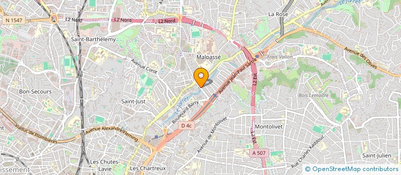 localisation de l'entreprise ELENA AMBULANCES à MARSEILLE